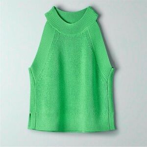 Wilfred Crevier knit halterneck xs S rare kelly green